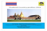 Thailand Country profiles 2011 - Asian Disaster Reduction ... · PDF fileThailand Country profiles 2011 ... a project of the Royal Thai Government, ... Types of Disaster Hazard Vulnerability