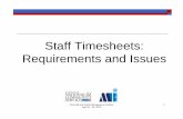 Staff Timesheets: Requirements and Issues · PDF fileStaff Timesheets: Requirements and Issues ... Financial and Grants Management Institute ... The government’s system for estimates