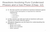 Reactions Involving Pure Condensed Phases and a …coursenotes.mcmaster.ca/2D03/Materials_2D03_Course_Notes...Equilibria between Pure Condensed Phases and Gas (Chap. 12.2) ΔG˚ means