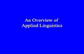 An overview of applied linguistics with defintion
