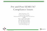 Pre and Post SEMI F47 Compliance Issuesdom.semi.org/web/wstandards.nsf/33D9ABDCB618735D882573310074… · Pre and Post SEMI F47 Compliance Issues Mark Stephens, P.E. ... ESI Rudolph