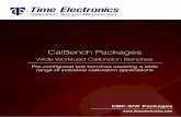 CBP-WW CalBench Packages v1a - Time · PDF fileCalBench Packages Wide Workload Calibration Benches ... • RTD and thermocouple simulation and measurement ... temperature and electrical