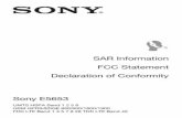 SAR Information FCC Statement Declaration of … GPRS/EDGE 850/900/1800/1900 ... TO RADIO WAVES. ... radioélectriques utilisent une unité de mesure appelée « Taux