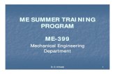 SUMMER TRAINING PROGRAM II-153 - · PDF filehis summer training final report in a professional ... provid it bl t i i t iti fide suitable training opportunities for ... grade for his