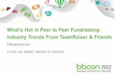 What’s Hot in Peer to Peer Fundraising - Charity · PDF fileWhat’s Hot in Peer to Peer Fundraising: ... Director, Digital Platforms, American Cancer Society Melissa Dreyer, Director,