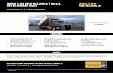 NEW CATERPILLAR CT660L $86,500 - NC · PDF filenew caterpillar ct660l 2013 on highway truck stock# vb22-01 | serial # trk00607 ... • dpf only; no scr in this truck • 11r24.5 rubber,