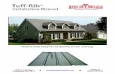 tuff-rib installation guide 11-21-11 · PDF fileIMPORTANT NOTICE This manual contains suggestions and guidelines on how to install Best Buy Metals panels and trim details. The contents