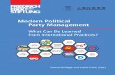 Modern Political Party Management - from International ...library.fes.de/pdf-files/bueros/china/10631.pdfImpressum Modern Political Party Management - What Can Be Learned from International