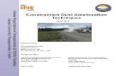 Construction Dust Amelioration Techniquestundra.ine.uaf.edu/wp-content/uploads/2012/05/RR10.03.-Perkins... · Construction Dust Amelioration Techniques . 5. ... Experts believe applying