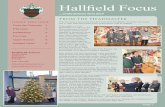 From the Headmaster - Hallfields · PDF fileFrom the Headmaster ... It is with sadness that I report the retirement of Linda Pain, ... A new academic year began with lots of new children