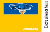 Electric wire rope hoists - Home | ABUS Crane Systems Ltd. · PDF file · 2017-09-27electric wire rope hoists. These ... Model Reeving Load cap. (t) Hook path (m) C (mm) H ... type