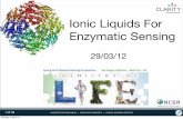 Ionic Liquids For Enzymatic Sensing - DORAS - DCUdoras.dcu.ie/16873/1/ACS_meeting.pdf · Ionic Liquids For Enzymatic Sensing ... Contents The need for wearable sensors. Wearable electrochemical