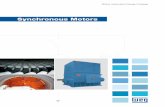 Synchronous Motors - · PDF fileSynchronous Motors Optimized designs ... Synchronous Motor applications usually result in economical and ... g No load test g Short-circuit curve g