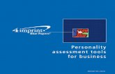 Personality assessment tools for businessinfo.4imprint.com/.../uploads/1P-21-1111-Personality-assessment.pdfPersonality Plus— Putting personality assessment tools to work for business