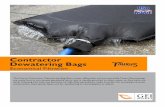 Contractor Dewatering Bags I s - Erosion Pollution · PDF fileconstruction sites, ponds, ... Taurus Contractor Dewatering Bags are an easy and economical solution for removing silt