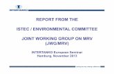 REPORT FROM THEREPORT FROM THE ISTEC / · PDF fileISTEC / ENVIRONMENTAL COMMITTEEISTEC / ENVIRONMENTAL COMMITTEE JOINT ... determining the best definition of ship’s ... (t )/ ti