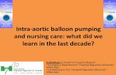 Intra-aortic balloon pumping and nursing care: what did … 12/Session 12.2... · Intra-aortic balloon pumping and nursing care: ... Diagnosis of lower limb ischaemia in an unconscious,