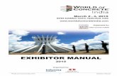 EXHIBITOR MANUAL - …gocms.hanleywoodexhibitions.com/.../India/WOCI-15_Exhibitor_Manual...World of Concrete India 2015 1 Exhibitor Manual Supported by: .. EXHIBITOR MANUAL 2015 Organised