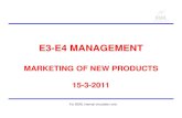 CH11-E3-E4 Management-Marketing Of New … Management-Marketing...E3-E4 MANAGEMENT MARKETING OF NEW PRODUCTS ... delivering, and ... Music. 4 Ps of Product Marketing are Product ,