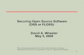 Open Source Software -   · PDF fileWhat is Open Source Software (OSS)? ... – OSS most common in DoD (I often use “FLOSS” to non-DoD)