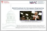 McGill Institute for Aerospace Engineering · PDF fileMcGill Institute for Aerospace Engineering ... 2011 US News & World Report rankings. ... • Model-based design of safety -critical