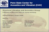 Penn State Center for Acoustics and Vibration (CAV) State Center for Acoustics and Vibration (CAV) Structural Vibration and Acoustics Group Presented as part of the 2015 CAV Spring