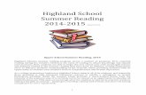 Summer Reading 2014-2015 dated 041514 - Highland · PDF file · 2014-04-15Summer Reading 2014-2015 (dated 041514) Upper School Summer Reading, ... Nickel and Dimed by Barbara Ehrenreich