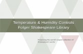 Temperature & Humidity Controls Folger Shakespeare Library 2 Mueller Temp Humidity FLS... · Temperature & Humidity Controls Folger Shakespeare Library ... Upgraded all AHU controllers