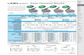 DINnectors Fuse Terminal Blocks - AutomationDirect · PDF fileIndicator Type Non-indicating LED blown fuse indicator ... high DN-R35HS110 $49.50 ... *Working voltage **For copper wire