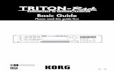 Korg Triton Rack Manual - Professional Samples, Loops ... · PDF fileTo ensure long, trouble-free operation, ... • Locations of extreme temperature or humidity ... Korg TRITON-Rack