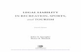 Legal Liability in Recreation, Sports, and Tourism · PDF fileLEGAL LIABILITY. IN RECREATION, SPORTS, and. TOURISM. ... approach to the problems associated with legal liability in