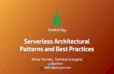 ServerlessArchitectural Patterns and Best Practices · PDF fileServerlessstream processing architecture Sensors Amazon Kinesis: Stream Lambda: Stream Processor S3: ... Lambda Amazon