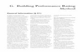 G. Building Performance Rating Method - TheCAT - Web ...web.cecs.pdx.edu/~sailor/CoursePages/ME422_Spr09/ASHRAE90_1... · performance rating procedure that has more flexibility than