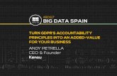 Turn GDPR’s accountability principles into an added-value for your business by Andy Petrella at Big Data Spain 2017