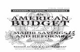 AN AMERICAN BUDGET - · PDF fileefficient, effective, accountable an american budget budget of the u.s. government office of management and budget | omb.gov fiscal year 2019 major