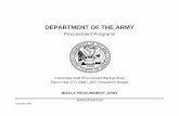 DEPARTMENT OF THE ARMY - Reliable Security Information · PDF fileDEPARTMENT OF THE ARMY ... Improved Weapons Interface Unit Modification MOD 11.5 0.6 0.1 0.1 0.1 12.4 ... The Missile