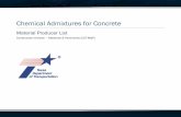 Chemical Admixtures for Concrete on the solids content is included when performing a concrete mix design. ... Chemical Admixtures for Concrete February 27, 2018 8 Type C ...