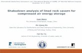 Shakedown analysis of lined rock cavern for compressed air ... · PDF fileBackground - CAES Compressed air energy storage (CAES) systems Lined or unlined rock caverns Gas pressure: