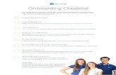 Onboarding Checklist - Ecwid · PDF fileOnboarding Checklist Sure, setting up your Ecwid store is pretty easy — but laying the groundwork for your online store takes preparation