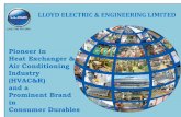 LLOYD ELECTRIC & ENGINEERING LIMITED - :: … Corporate Presentation- Final.pdf · Suppliers of customized packaged AC solutions to Indian Railways including Metro ... One of the