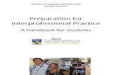 Preparation for Interprofessional Practice - Population Web viewFaculty of Medicine Dentistry and . Health Sciences. Preparation for Interprofessional Practice A handbook for students