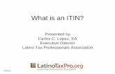 What is an ITIN? - Internal Revenue Service · PDF fileWhat is an ITIN? Presented by ... Private delivery service, UPS, FedEx. Internal Revenue Service. ITIN Operations. Mail Stop