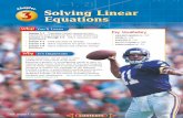 Chapter 3: Solving Linear Equations - west … Glencoe ch3.pdf · 120 Chapter 3 Solving Linear Equations Translate Sentences into Equations Translate each sentence into an equation.