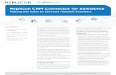 Replicon CRM Connector for Salesforce - Time Intelligence ... · PDF fileis a 100% cloud-based integration that helps ... Replicon CRM Connector for Salesforce Making the Sales to