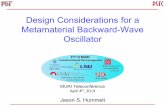 Design Considerations for a Metamaterial Backward …ece-research.unm.edu/FY12MURI/pdf_Files/Teleseminar... · Design Considerations for a Metamaterial Backward-Wave Oscillator ...