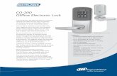 CO-200 Offline Electronic Lock - Factorylocks.com electronic access control without the cost ... existing hardware. ... See price book for mortise deadbolt and other backset