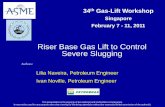 Riser Base Gas Lift to Control Severe Slugging - · PDF fileWell B: OLGA Results Slug behavior. Feb. 7 - 11, 2011 2011 Gas-Lift Workshop. 11. Well B: OLGA x PI ProcessBook. Feb. 7