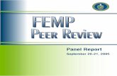 FEMP Peer Review - US Department of Energy Energy Center Richard S. Brent Solar Turbines, Inc. Bruce Gross Dominion Federal Corporation ... Office of Energy Efficiency and Renewable