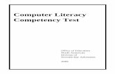 Computer Literacy Competency Test - Adventist CIRCLEcircle.adventist.org/download/NADComputerLiteracyKey.pdf · This Computer Literacy Competency Test is comprised of six parts. Parts