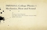 PHYS1511: College Physics 1 Mechanics, Heat and Soundhomepage.physics.uiowa.edu/~sbaalrud/1511s16_materials/lecture_1.… · PHYS1511: College Physics 1 Mechanics, Heat and Sound